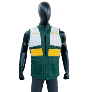 Andor Green white Vest